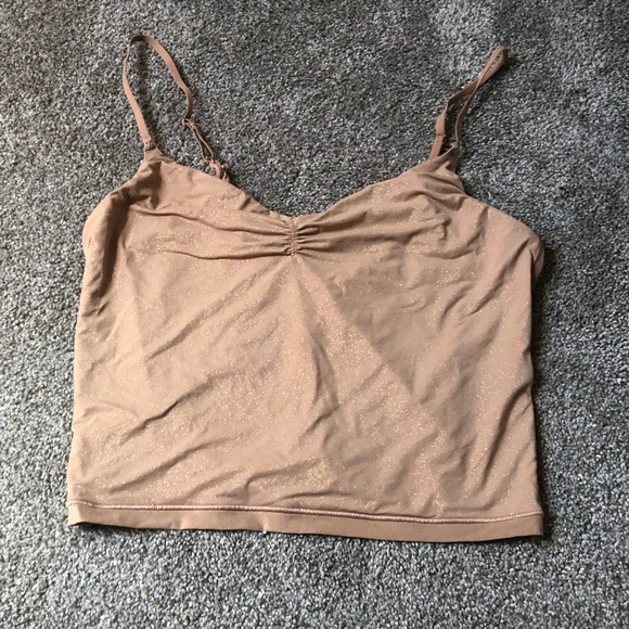 Aerie Shimmer Cami Smoothez Adjustable Straps Sleeveless Casual Top‎ Size Medium - Picture 1 of 10